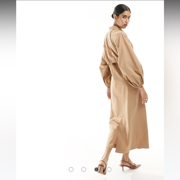 ASOS Design Maxi Dress with Trench Detailing - Picture 3 of 9